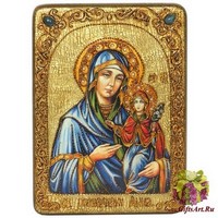 Подарочная икона &quot;Святая праведная Анна, мать Пресвятой Богородицы&quot; на мореном дубе