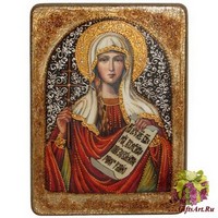 Подарочная икона &quot;Святая мученица Татиана&quot; на мореном дубе