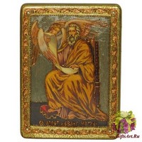 Подарочная икона &quot;Святой апостол и евангелист Матфей&quot; на мореном дубе