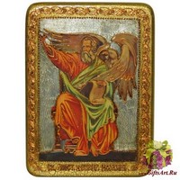 Подарочная икона &quot;Святой апостол и евангелист Иоанн Богослов&quot; на мореном дубе