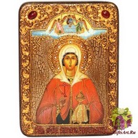 Подарочная икона &quot;Святая великомученица Анастасия Узорешительница&quot; на мореном дубе