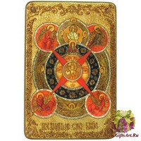 Большая икона &quot;Всевидящее Око Божие&quot; на мореном дубе