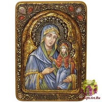 Живописная икона &quot;Святая праведная Анна, мать Пресвятой Богородицы&quot; на кипарисе