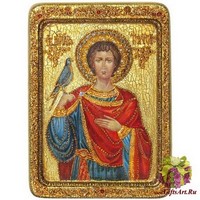 Живописная икона &quot;Святой мученик Трифон&quot; на кипарисе