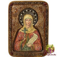 Живописная икона &quot;Святая Мученица Наталия Никомидийская&quot; на кипарисе