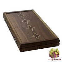 Нарды из массива ореха &quot;Ромбы&quot;