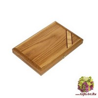 Нарды из дуба с угловой ленточкой орехом