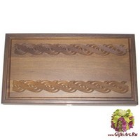 Резные нарды из массива мореного дуба &quot;Каледония&quot;