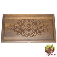 Резные нарды из массива мореного дуба &quot;Марвиль&quot;