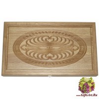 Резные нарды из массива натурального дуба с ложементом