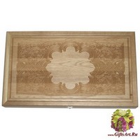 Резные нарды из массива натурального дуба с ложементом