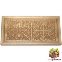 Резные нарды из массива натурального дуба