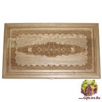 Резные нарды из массива натурального дуба с ложементом