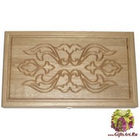 Резные нарды из массива натурального дуба &quot;Саламандра&quot; с ложементом