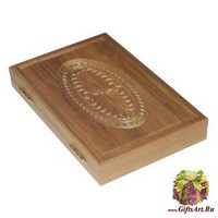 Резные дорожные нарды из массива натурального дуба