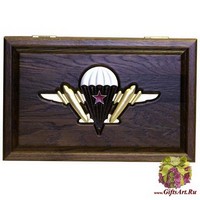 Резные дорожные нарды из массива мореного дуба ВДВ