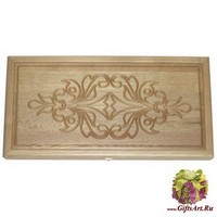 Резные нарды из массива натурального дуба &quot;Марвиль&quot;