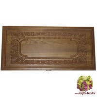 Резные нарды из массива мореного ясеня без ложемента