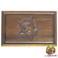 Резные дорожные нарды из массива мореного дуба &quot;Победа&quot;