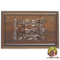 Резные дорожные нарды из массива мореного дуба &quot;Питер&quot;