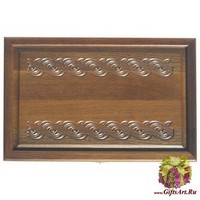 Резные дорожные нарды из массива мореного дуба &quot;Каледония&quot;