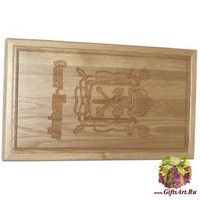 Резные нарды из массива натурального дуба &quot;Питер&quot; с ложементом