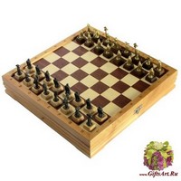 Шахматы малые &quot;Галлы-Римляне&quot; черненые