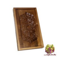 Резные нарды из массива ореха