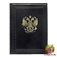 Обложка для паспорта Россия Златоглавая черная