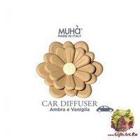 Амбра и ваниль Ароматизатор для автомобиля Muha`