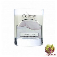 Свежий лён Ароматическая свеча мал. Wax Lyrical