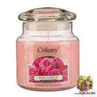 Розовый сад Ароматическая свеча средняя Wax Lyrical