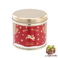 Зимняя ягода Свеча в металле Wax Lyrical