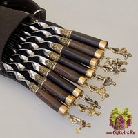 Шампуры в чехле «Плясуны № 1» на 8 шампуров