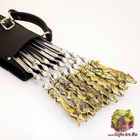 Шашлычный набор «Звери» на 8 шампуров