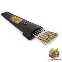 Шашлычный набор «Медведь» на 6 шампуров