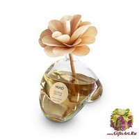 Амбра и ваниль Ароматический диффузор с цветком 400 мл. Muha`