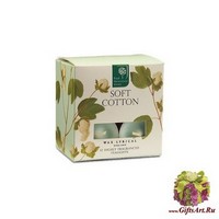 Мягкий хлопок Набор чайных свечей (12 шт.) Wax Lyrical