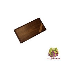 Нарды итальянские из дуба с угловой ленточкой (тонированные под орех)