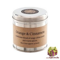 Апельсин с корицей Свеча в металле St Eval candle co.