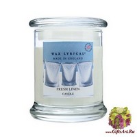 Лен Ароматическая свеча бол. Wax Lyrical