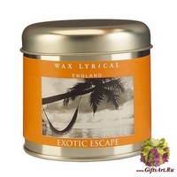 Побег в экзотику свеча в металле Wax Lyrical